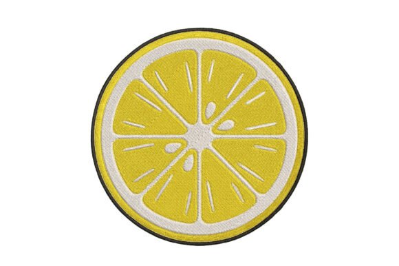 Sliced Lemon Embroidery Design: A Boutique Review